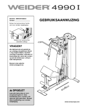 Weider 4990 I Dutch Manual