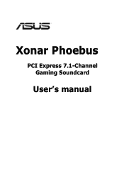 Asus ROG Xonar Phoebus Solo User Manual
