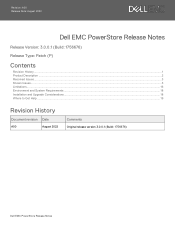 Dell PowerStore 9200T EMC PowerStore Release Notes for PowerStore OS Version 3.0.0.1 Build: 1756676