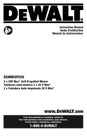 Dewalt DCMWSP255Y2 Instruction Manual
