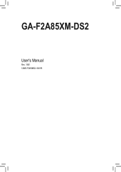 Gigabyte GA-F2A85XM-DS2 User Manual