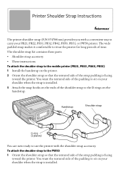 Intermec PW50 Printer Shoulder Strap Instructions