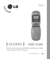 LG LG200C User Guide