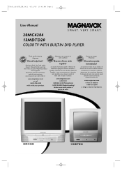 Magnavox 20MC4204 User manual,  English (US)