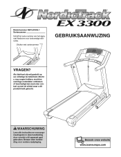 NordicTrack Ex 3300 Treadmill Dutch Manual