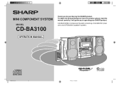 Sharp CD-BA3100 CDBA3100 Operation Manual