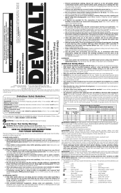 Dewalt DWD216G Instruction Manual