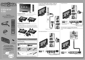 Insignia NS-46E340A13 Quick Setup Guide (English)