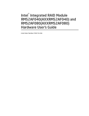 Intel AXXRMS2AF080 Hardware User Guide