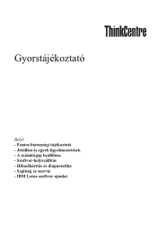 Lenovo ThinkCentre M52e (Hungarian) Quick reference guide