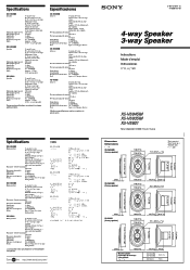 Sony XS-V6935M Instructions  (English, Español, Français)