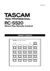 TEAC RC-SS20 RC-SS20 Owner's Manual