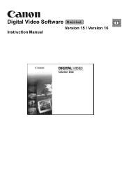 Canon 0275B001 Digital Video Software (Macintosh) Ver.15/Ver.16 Instruction Manual