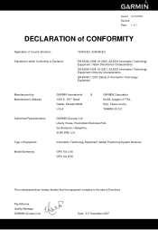 Garmin 16X LVS Declaration of Conformity