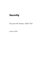 HP Tc4400 Security