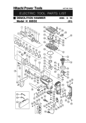 Hitachi H65SD2 Parts List