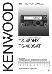 Kenwood TS-480SAT Operation Manual