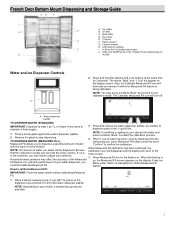 KitchenAid KRFF507HWH Dispensing Guide