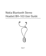 Nokia BH 103 User Guide