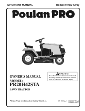 Poulan PR20H42STA User Manual