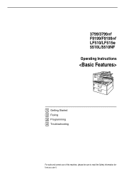 Ricoh FAX5510L Facsimile Reference [Basic Features]