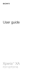 Sony Ericsson Xperia XA Dual SIM User Guide