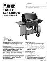 Weber 1100 LP Owner Manual
