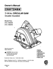 Craftsman 10865 Owners Manual