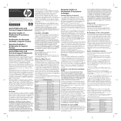 HP RF823AA HP Accessories - Warranty Card (Latin America only)