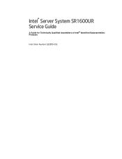Intel SR1600UR Service Guide