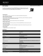 Sony RDPM5IPBLK Marketing Specifications (Black)