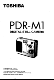 Toshiba PDR-M1 Owners Manual