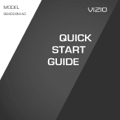 Vizio SB4020MA0M420SL SB4020M-A0 Quick Start Guide