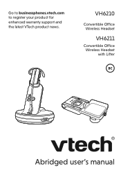 Vtech VH6210 Abridged User Manual
