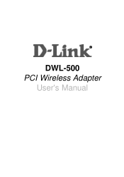 D-Link DWL-500 User Manual