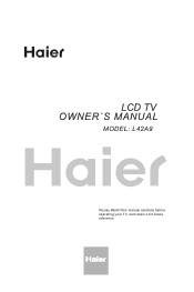 Haier L42A9 User Manual