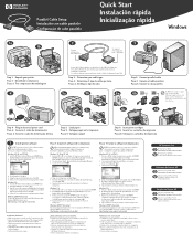 HP 648c (English, Spanish, Portuguese) Parallel Cable Setup - Quick Start Guide