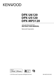 Kenwood DPX-MP3120 User Manual