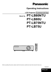 Panasonic LB75U Operating Instructions