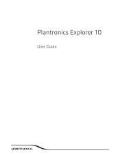 Plantronics Explorer 10 User Guide