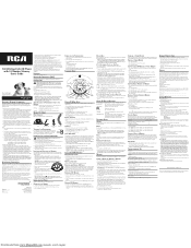 RCA RCA-29271RE3 User Guide