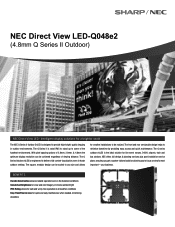Sharp LED-Q048E2 Specification Brochure