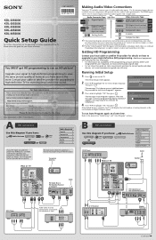 Sony KDL-46S2000 Quick Setup Guide (KDL23S2000)