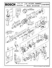 Bosch 11221DVS Parts List