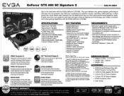 EVGA GeForce GTX 680 SC Signature 2 PDF Spec Sheet