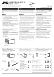 JVC KW ADV790 Installation Manual