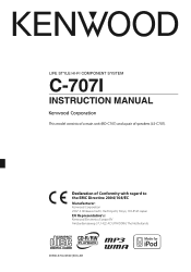 Kenwood C-707I User Manual