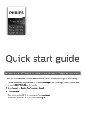 Philips 43PFL5704 Quick start guide