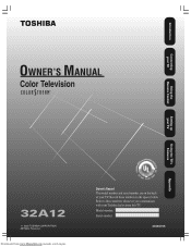 Toshiba 32A12 Owners Manual