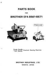 Brother International EF4-B561 Parts Manual - English